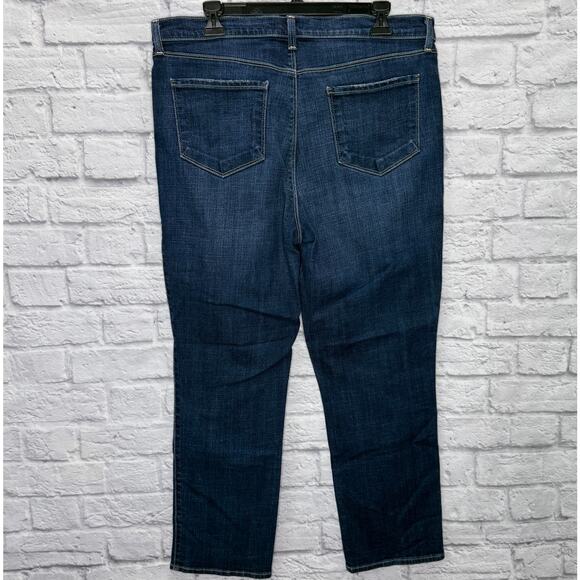 L'AGENCE Womens Alexia High Rise Cropped Cigarette Jeans Size 33 Dark Stretch - Picture 3 of 5